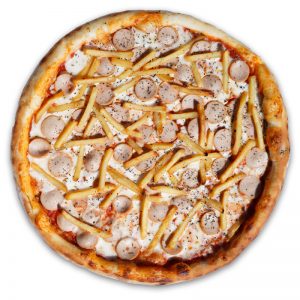 Пицца детская с сосисками  32 см (классическое)