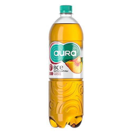 Aura персик с соком (1л)