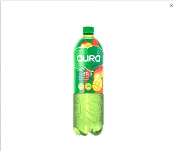 Aura зеленый чай манго (0,5 л)