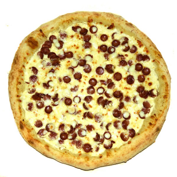 Пицца Сырная с колбасками (30 см классическое хот-дог борт)
